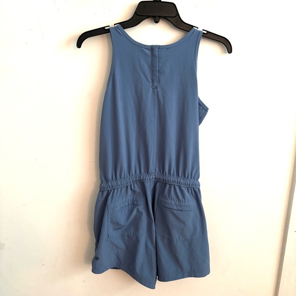 ATHLETA GIRL ON THE GO COTTAGE BLUE ROMPER SIZE XL/14 - Picture 4 of 10